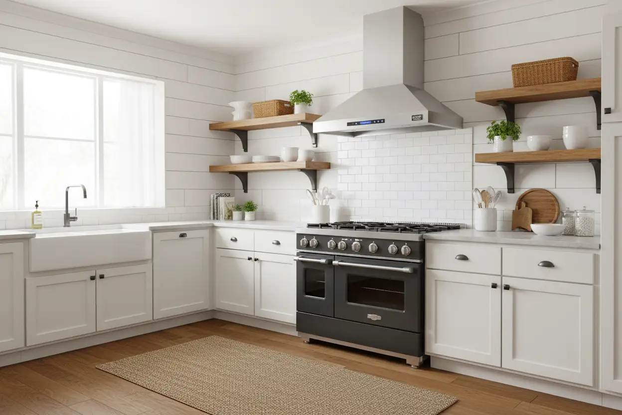 Kucht 36" Professional Stainless Steel, Island Range Hood, KRH3612iS by Farmhouse Kitchen and Bath