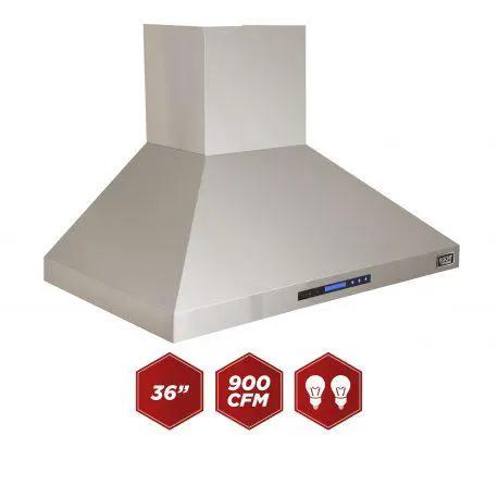 Kucht 36" Professional Stainless Steel, Wall Rangehood, KRH3610A by Farmhouse Kitchen and Bath