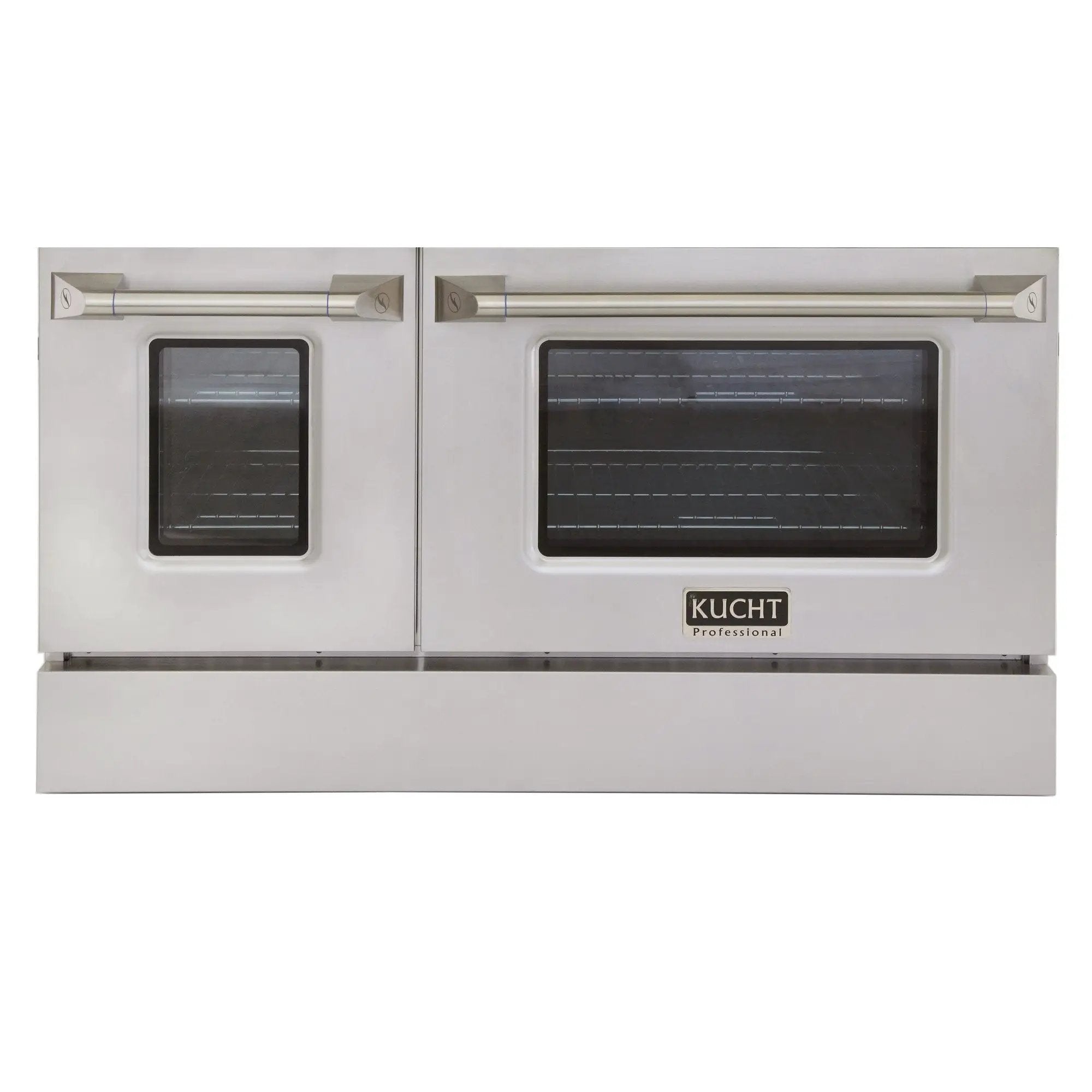 Kucht 48" Propane Range in Stainless Steel, Silver Doors, KNG481/LP-S by Farmhouse Kitchen and Bath