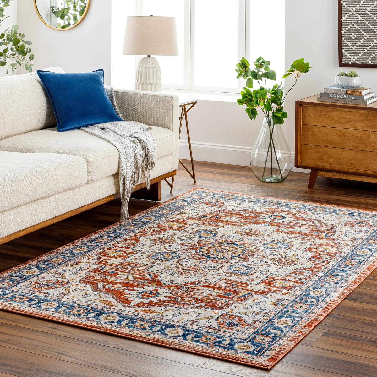 Kuro Traditional Style Rug - Clearance, installed in a room