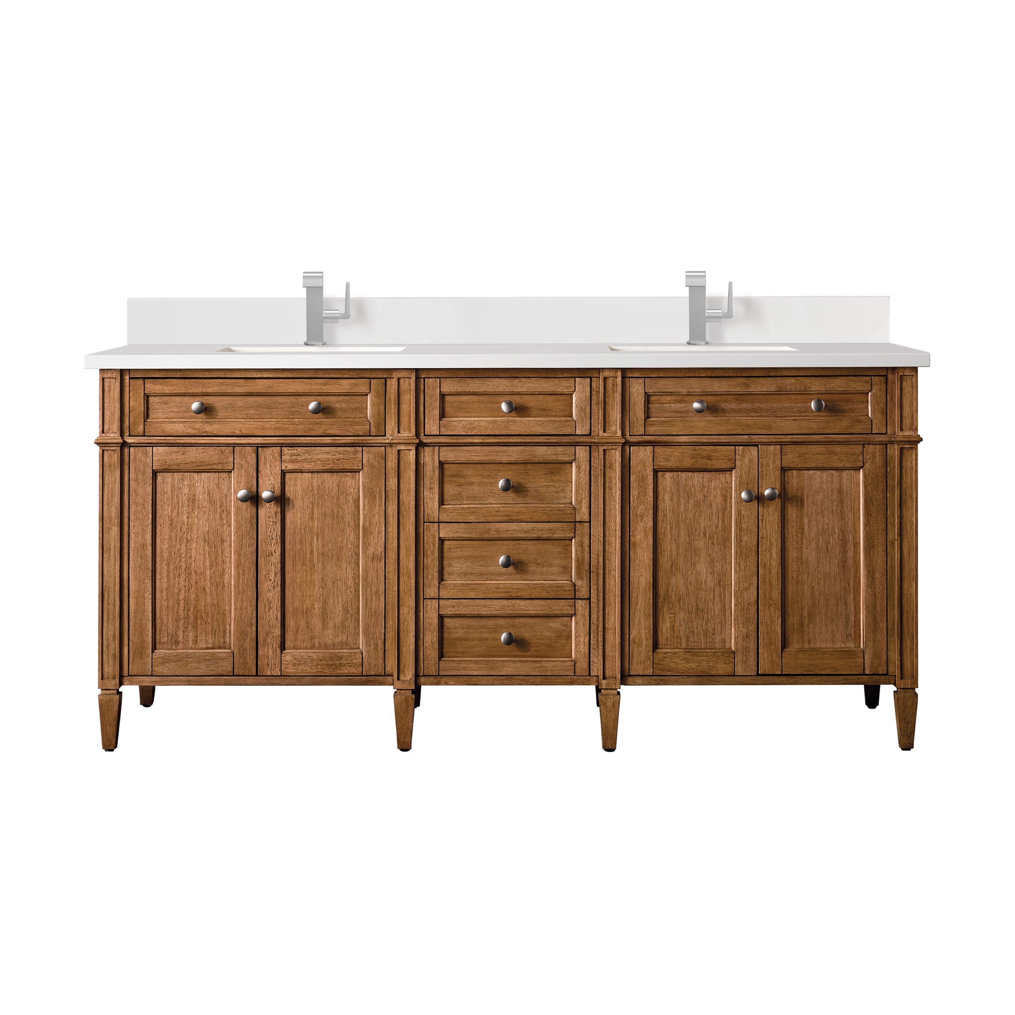 James Martin Brittany 72" Double Bathroom Vanity, Saddle Brown, view 34