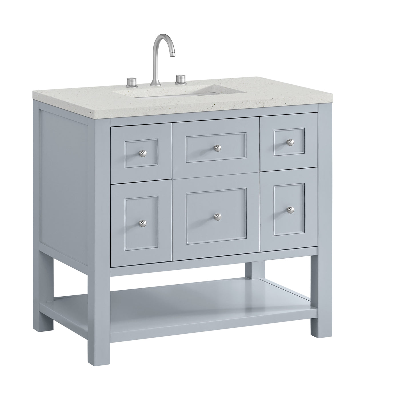 James Martin Breckenridge 36" Single Bathroom Vanity, Serenity Blue, view 27