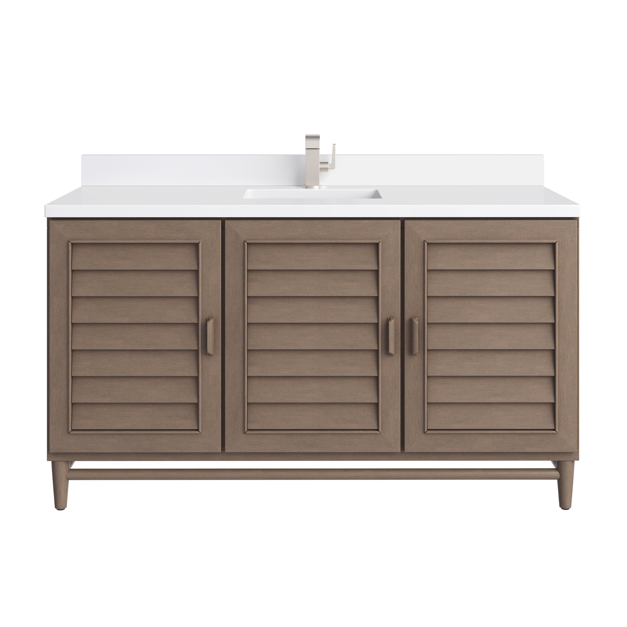 James Martin Portland 60" Single Bathroom Vanity, Whitewashed Walnut, view 38