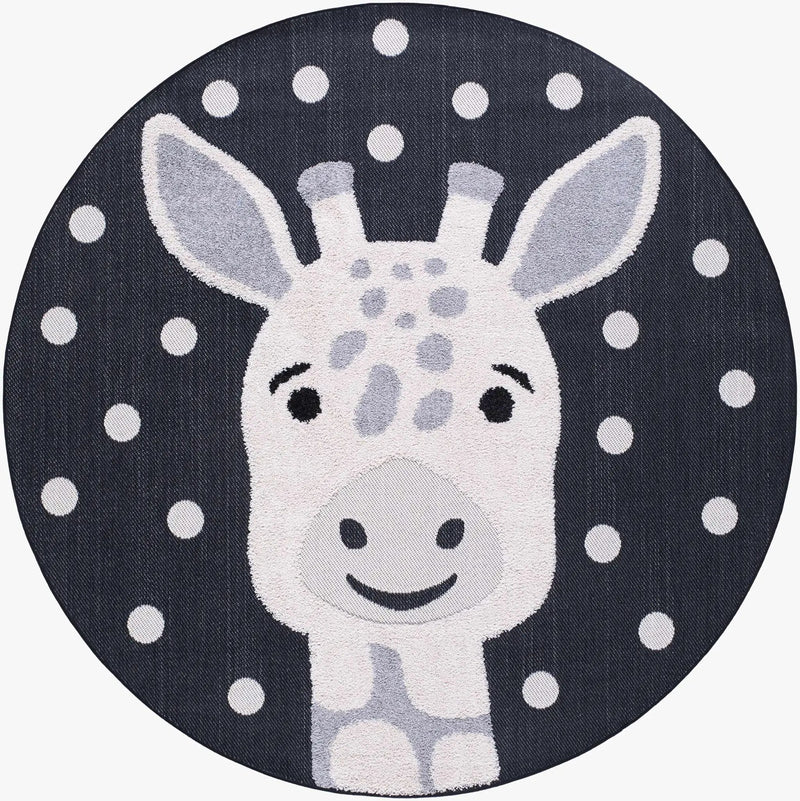 Kids Giraffe Animal Print Nursery Outdoor Area Rug - Clearance by Boutique Rugs