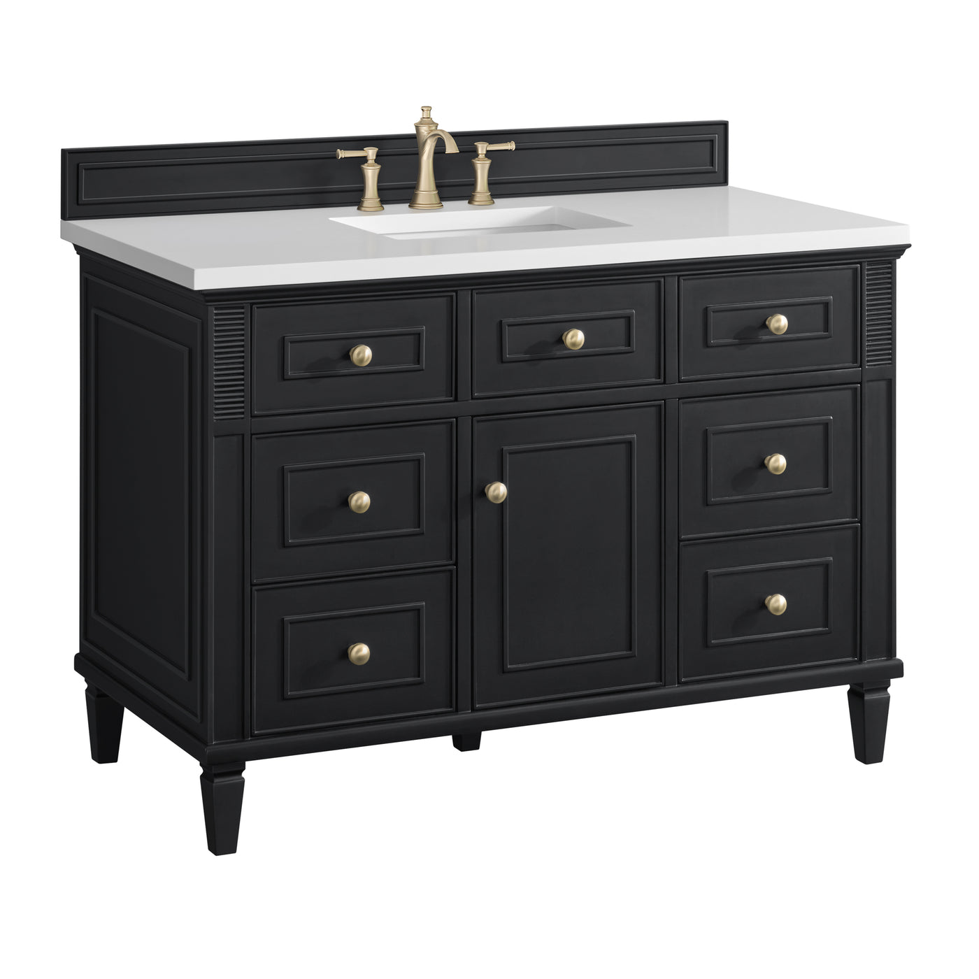 James Martin Lorelai 48" Single Bathroom Vanity, Black Onyx, view 23
