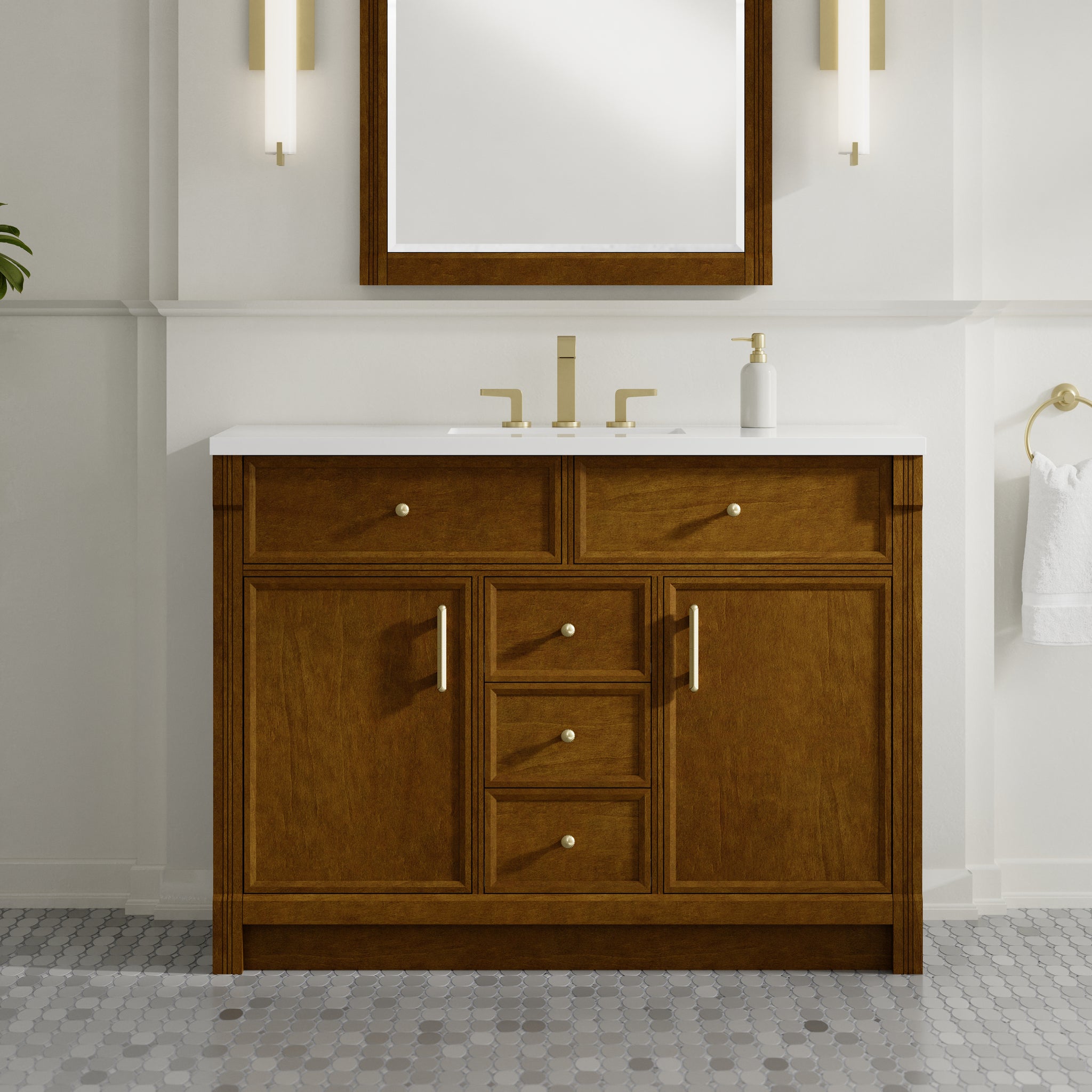 James Martin Bellshire 48" Single Bathroom Vanity, Honey Oak, view 37
