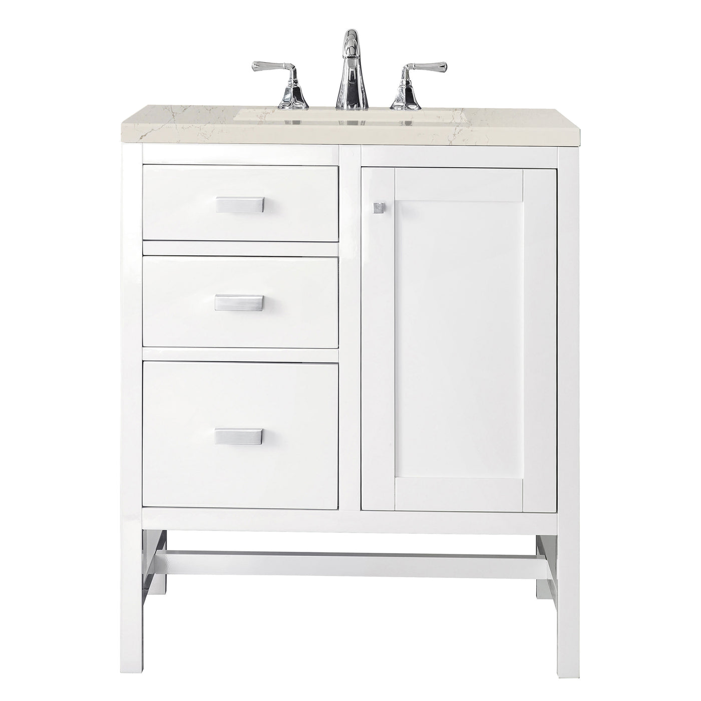 James Martin Addison 30" Single Bathroom Vanity, Glossy White, view 22