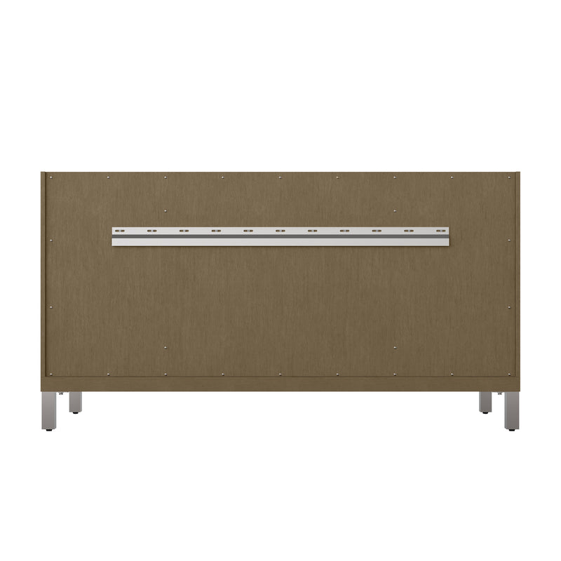 James Martin Chicago 60" Double Vanity Cabinet, Walnut Whisper, view 6