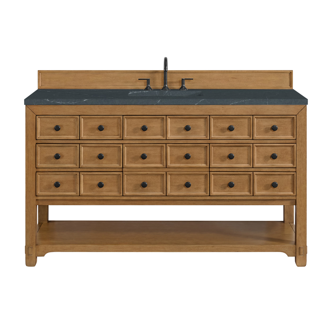 James Martin Malibu 60" Single Bathroom Vanity, Amber Birch, view 32