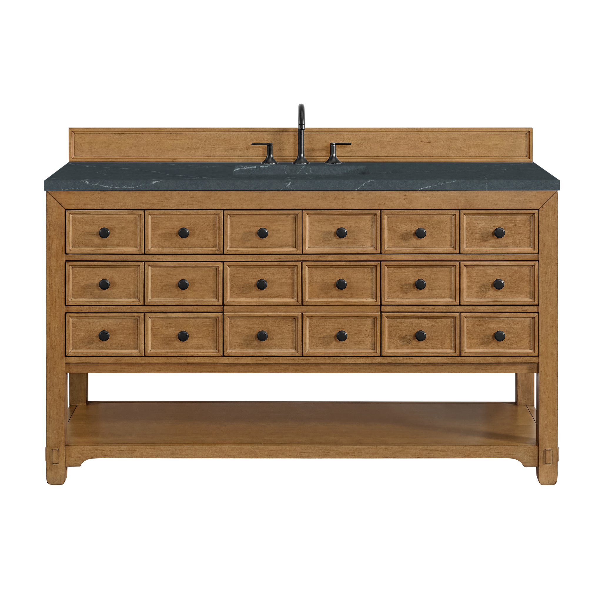 James Martin Malibu 60" Single Bathroom Vanity, Amber Birch, view 32