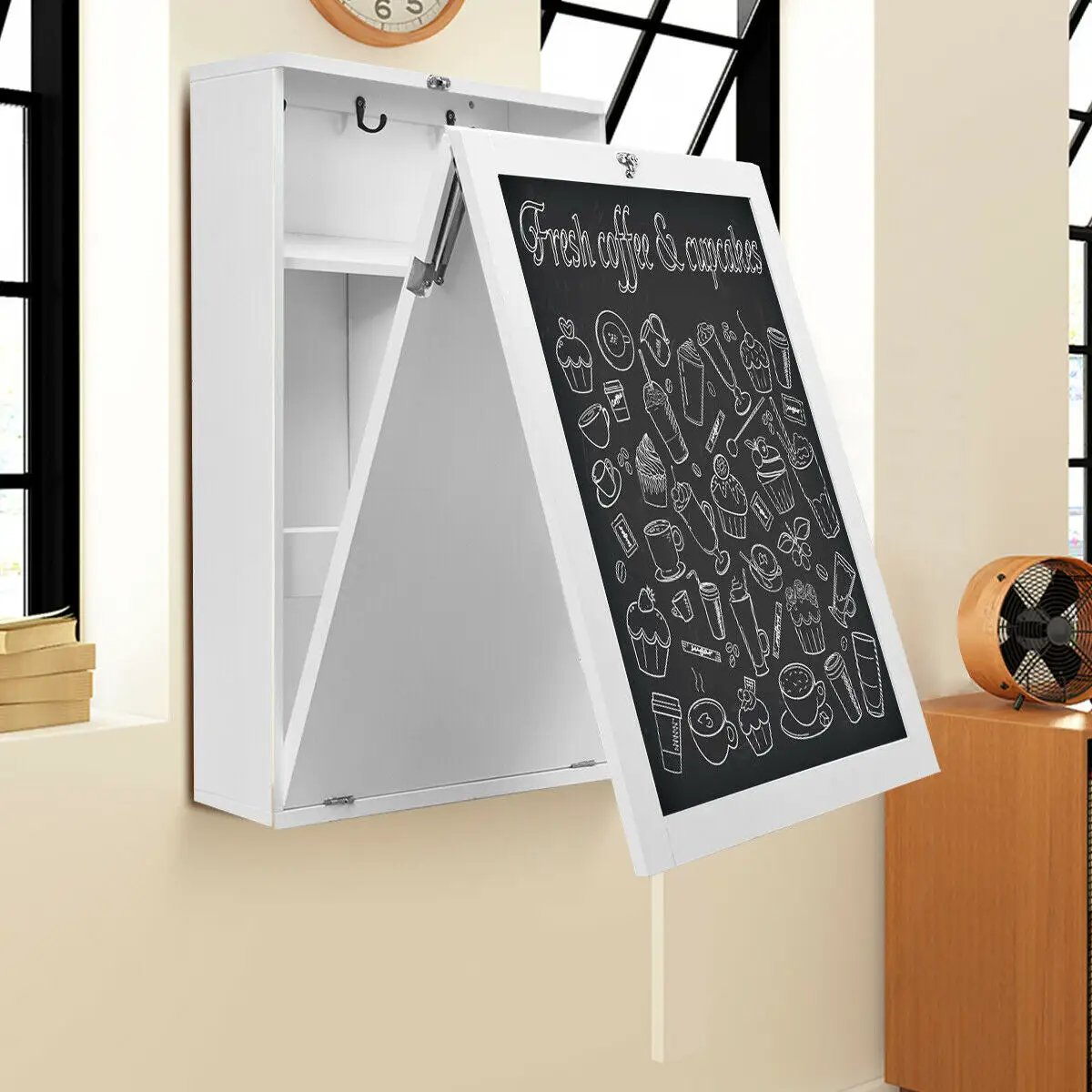 Convertible Wall Mounted Table with A Chalkboard, photo 5 of 32