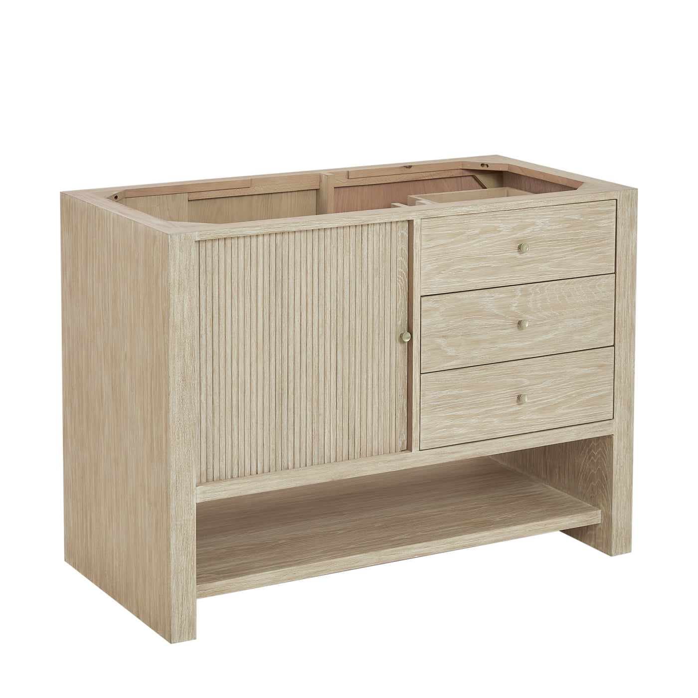 James Martin Marigot 48" Single Bathroom Vanity, Sunwashed Oak, cabinet without a countertop