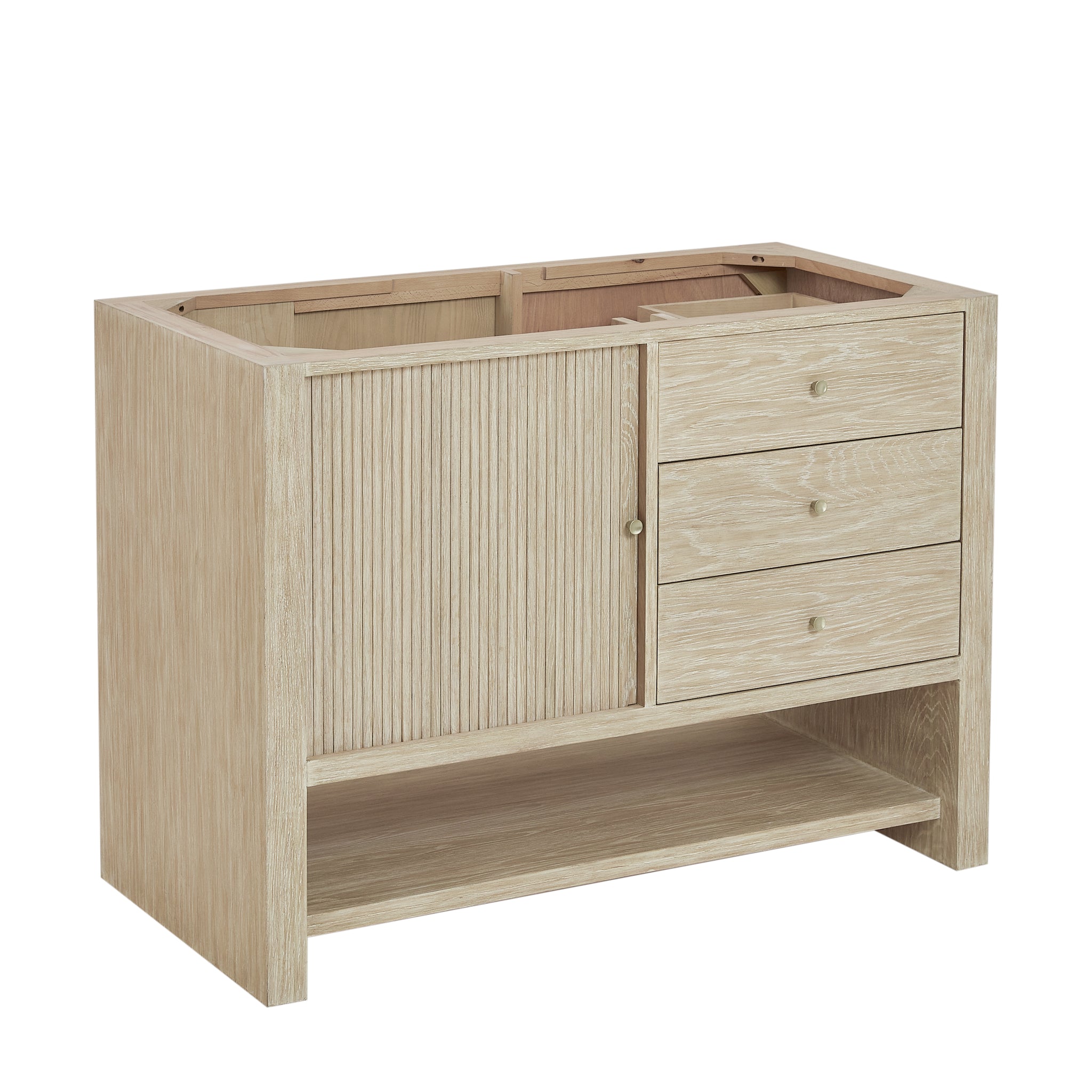 James Martin Marigot 48" Single Bathroom Vanity, Sunwashed Oak, cabinet without a countertop