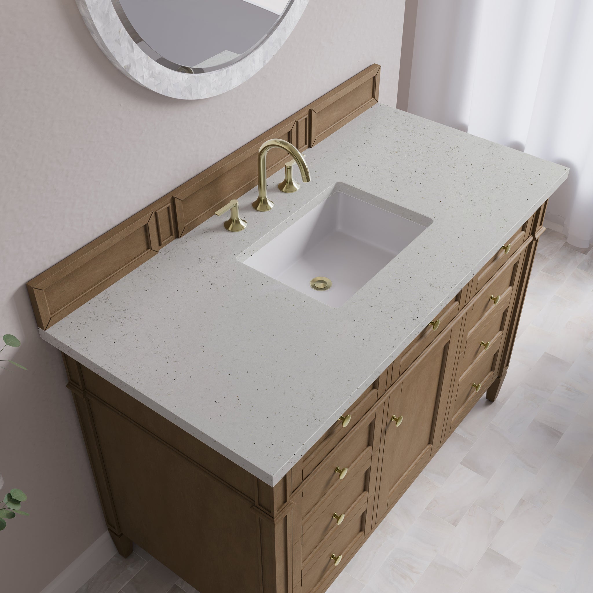 James Martin Brittany 48" Single Bathroom Vanity, Pecan, view 31