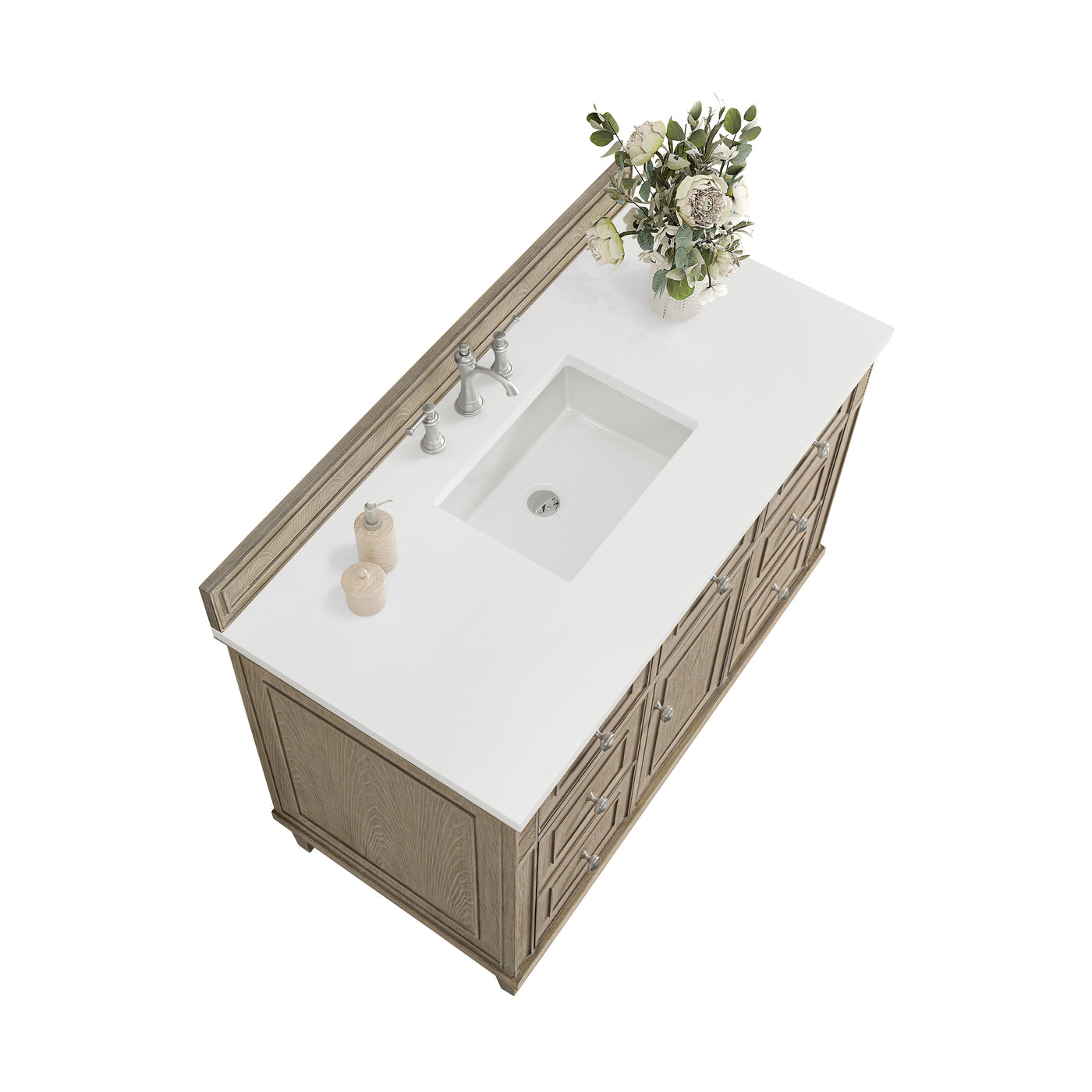 James Martin Lorelai 48" Single Bathroom Vanity, Whitewashed Oak, view 40