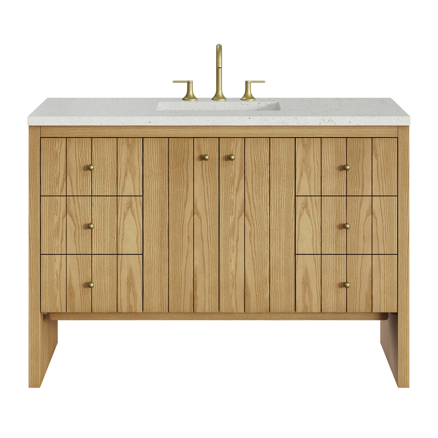 James Martin Hudson 48" Single Bathroom Vanity, Light Natural Oak, view 35