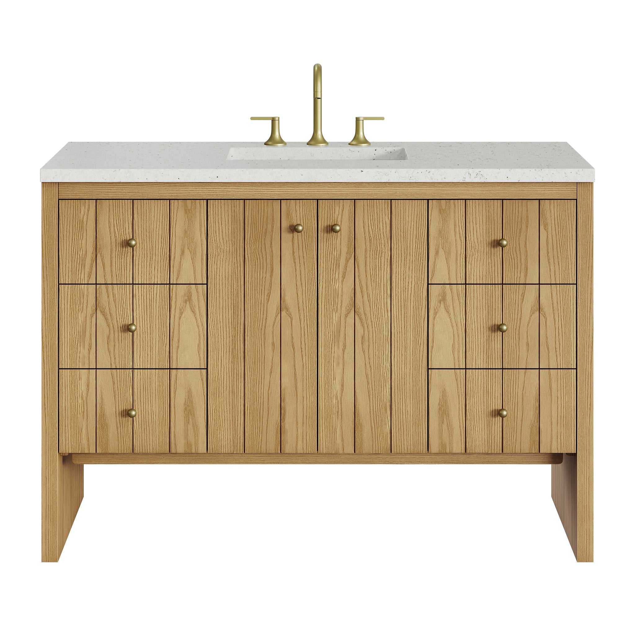 James Martin Hudson 48" Single Bathroom Vanity, Light Natural Oak, view 35