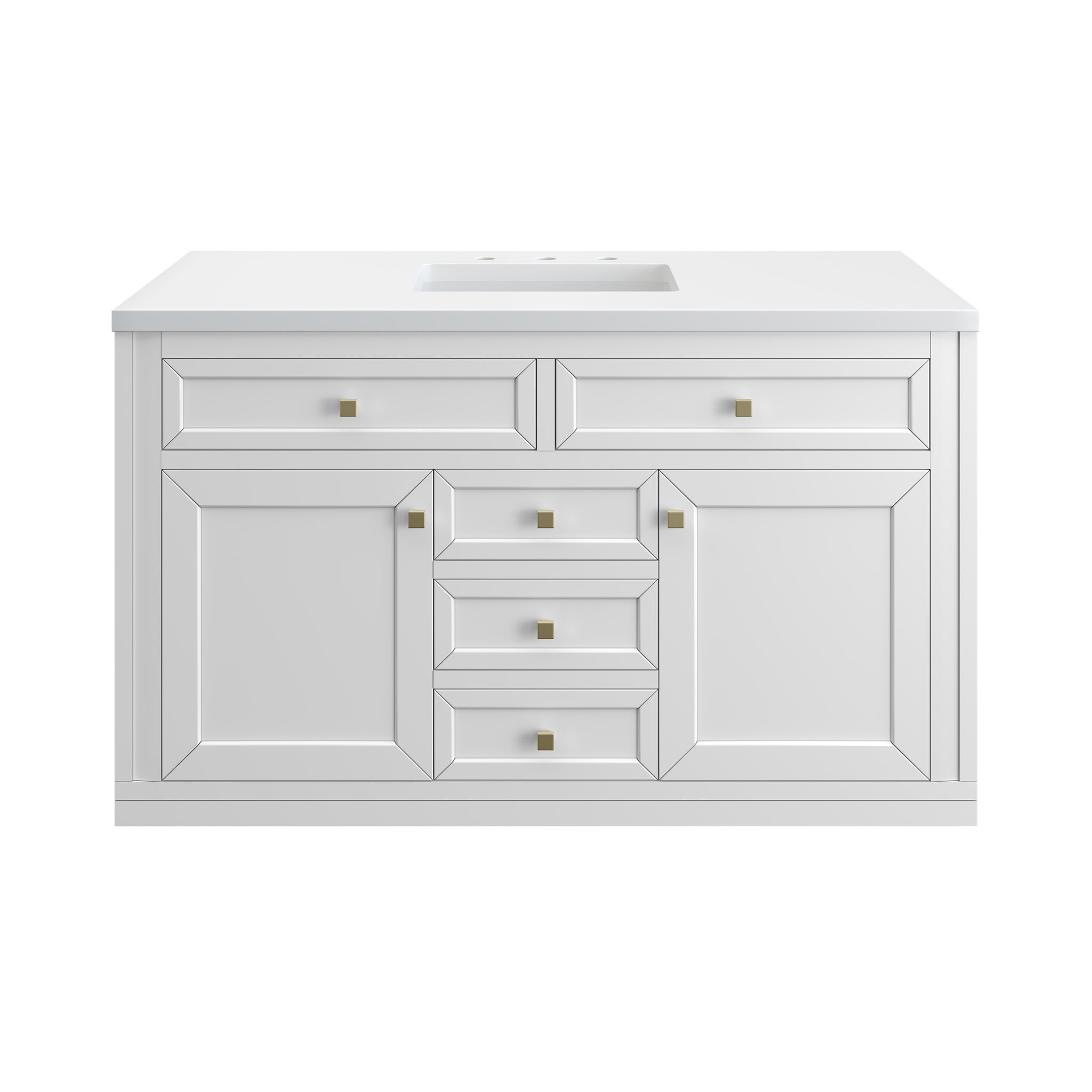 James Martin Chicago 48" Single Bathroom Vanity, Glossy White, view 34