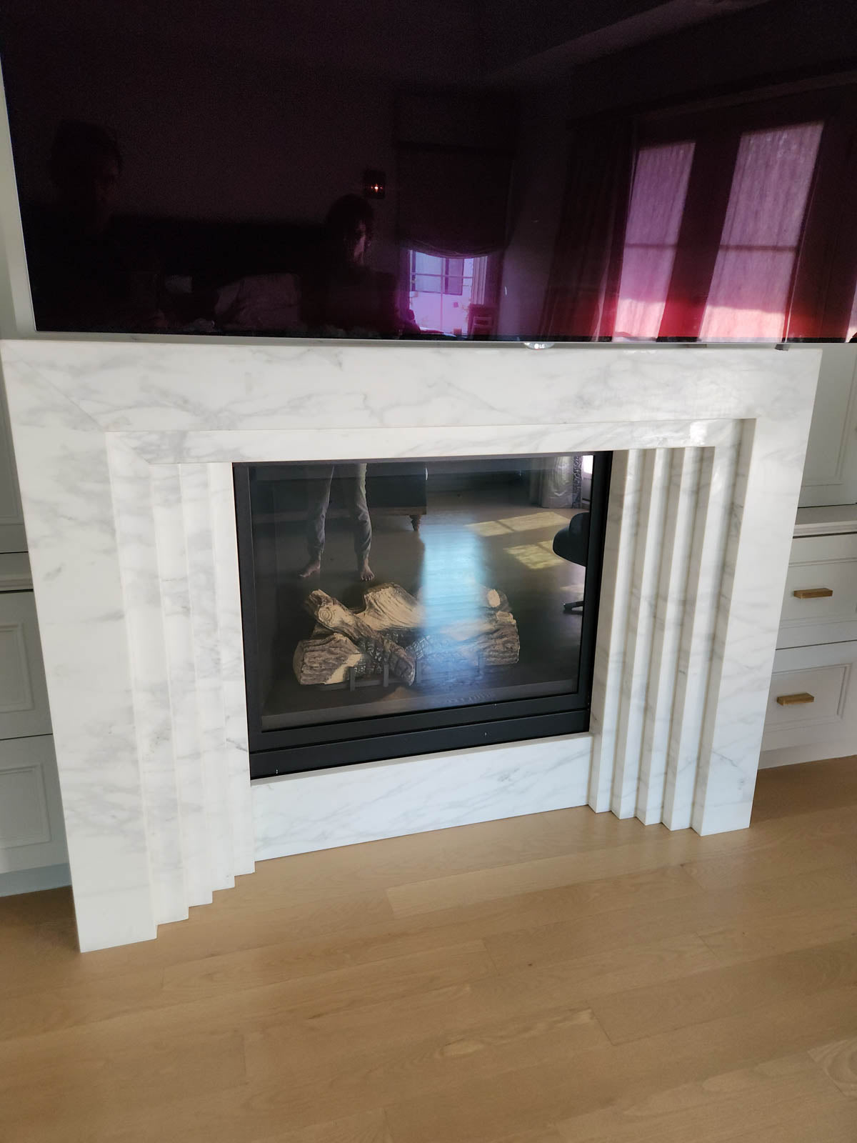 La Gabby 82 Fireplace by Zicana Boutique