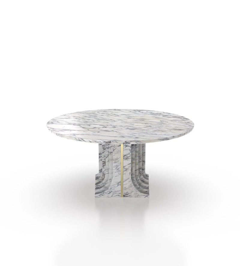 La Chloé 48 Marble Round Table by Zicana Boutique