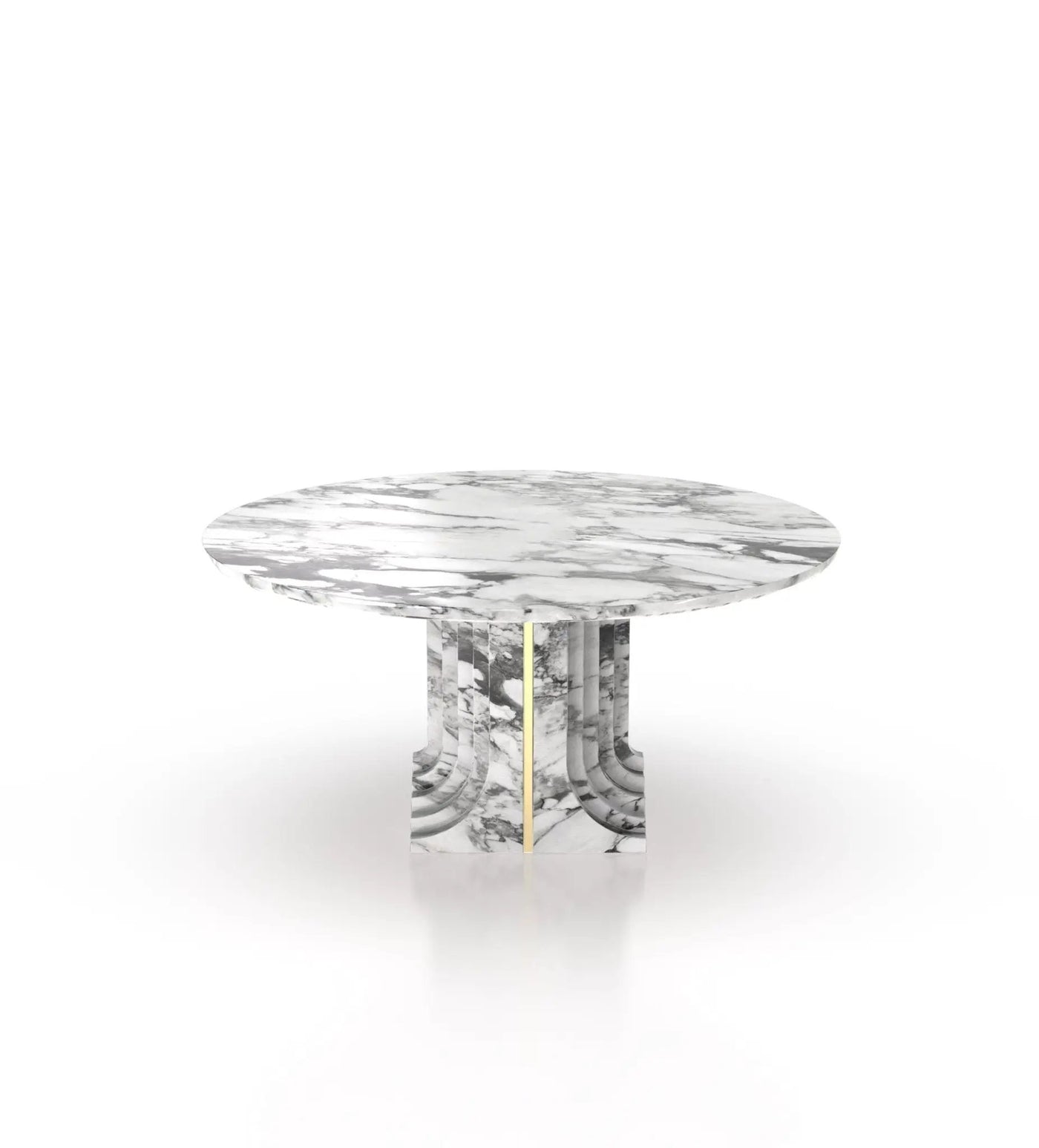 La Chloé 48 Marble Round Table by Zicana Boutique