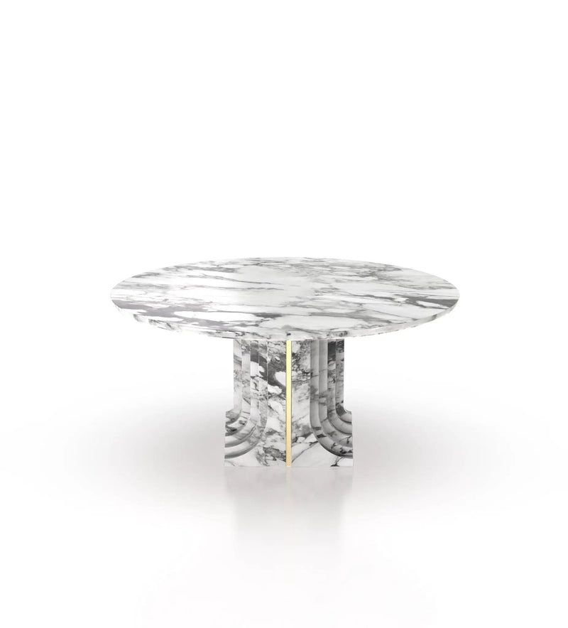 La Chloé 48 Marble Round Table by Zicana Boutique