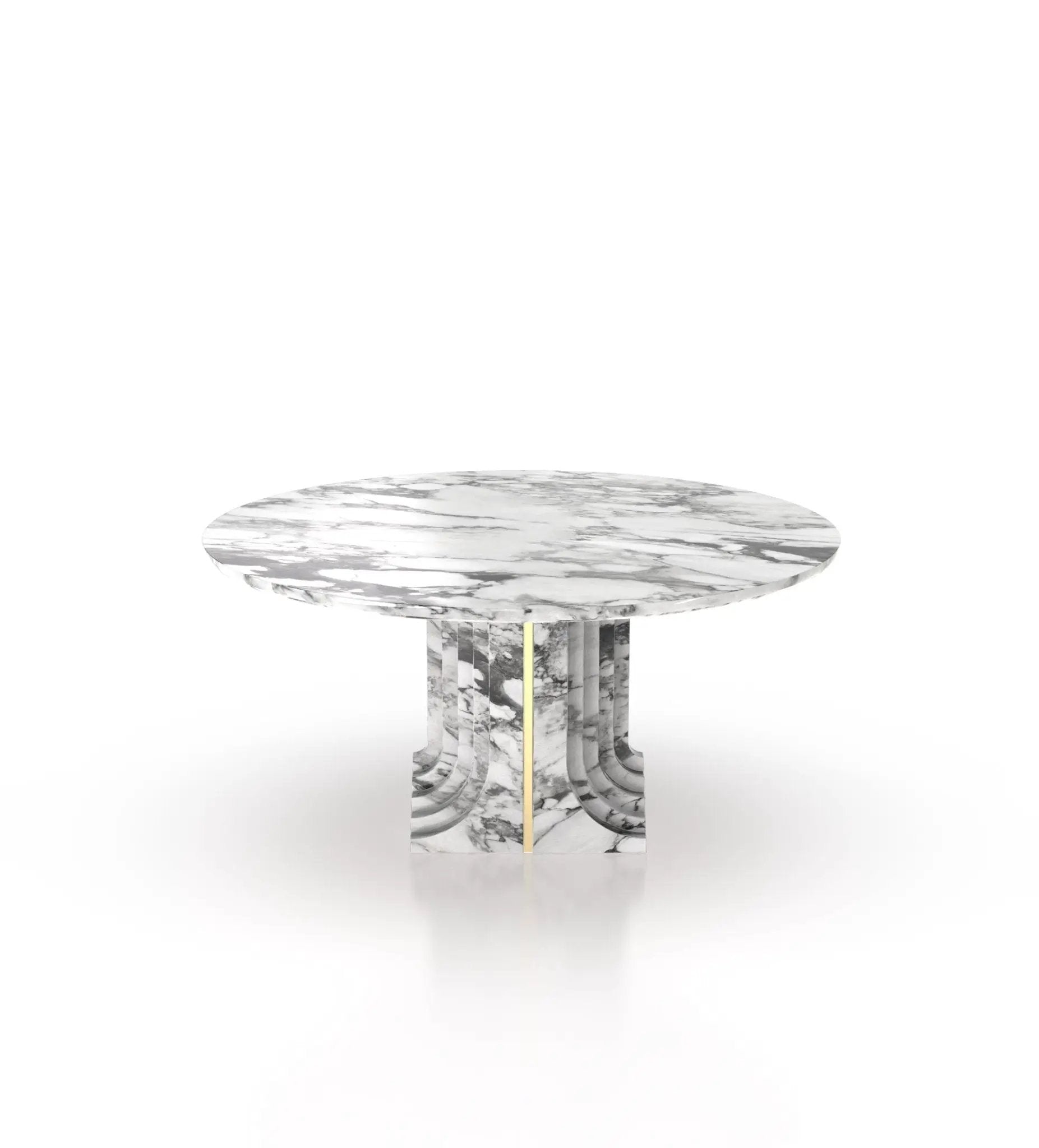 La Chloé 60 Marble Round Table by Zicana Boutique