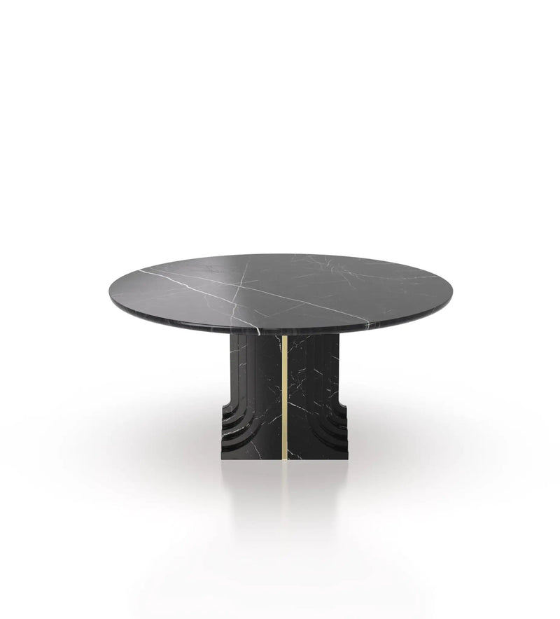 La Chloé 60 Marble Round Table by Zicana Boutique