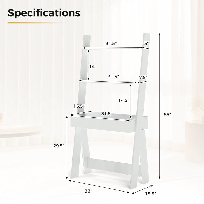 Ladder Shelf Desk by DirectDeals
