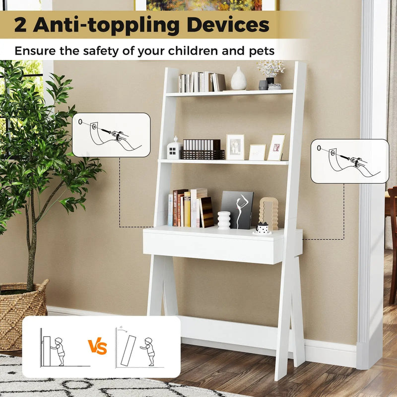 Ladder Shelf Desk by DirectDeals