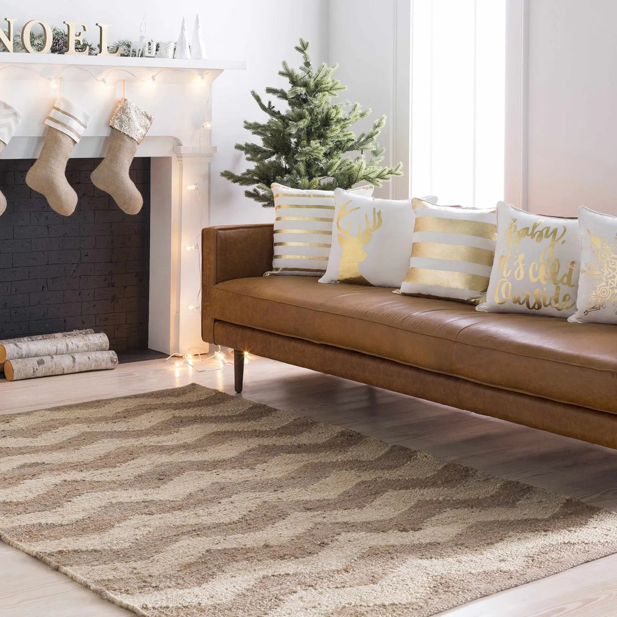 Ladybank Jute Carpet - Clearance, installed in a room