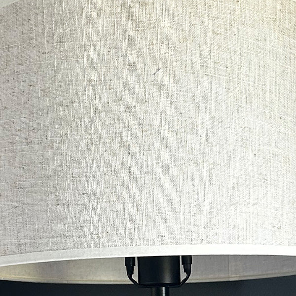 Intricate Beige Bedside Table Lamp by Decor Steals