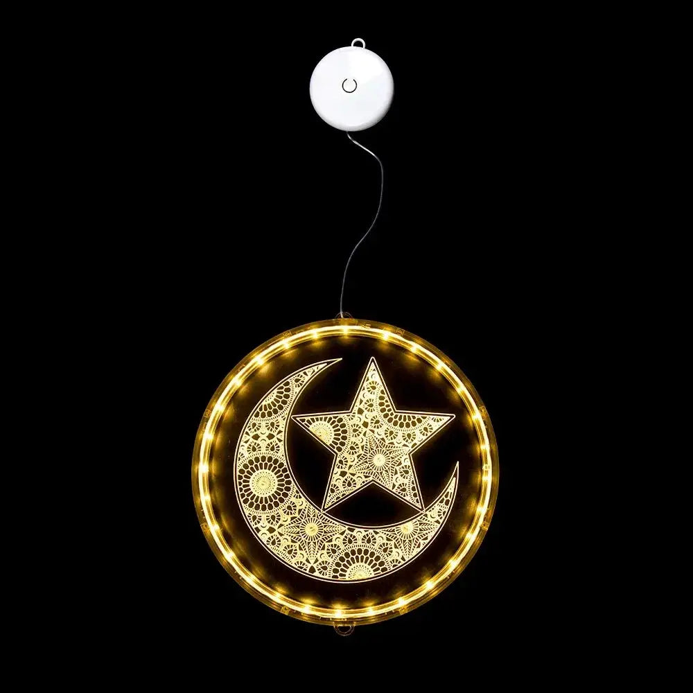 Lamp - LED Ramadan Eid Mubarak 12.5cm by House Of Avana