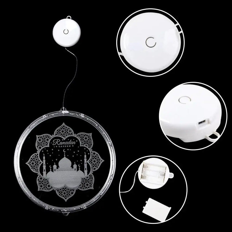 Lamp - LED Ramadan Eid Mubarak 12.5cm by House Of Avana