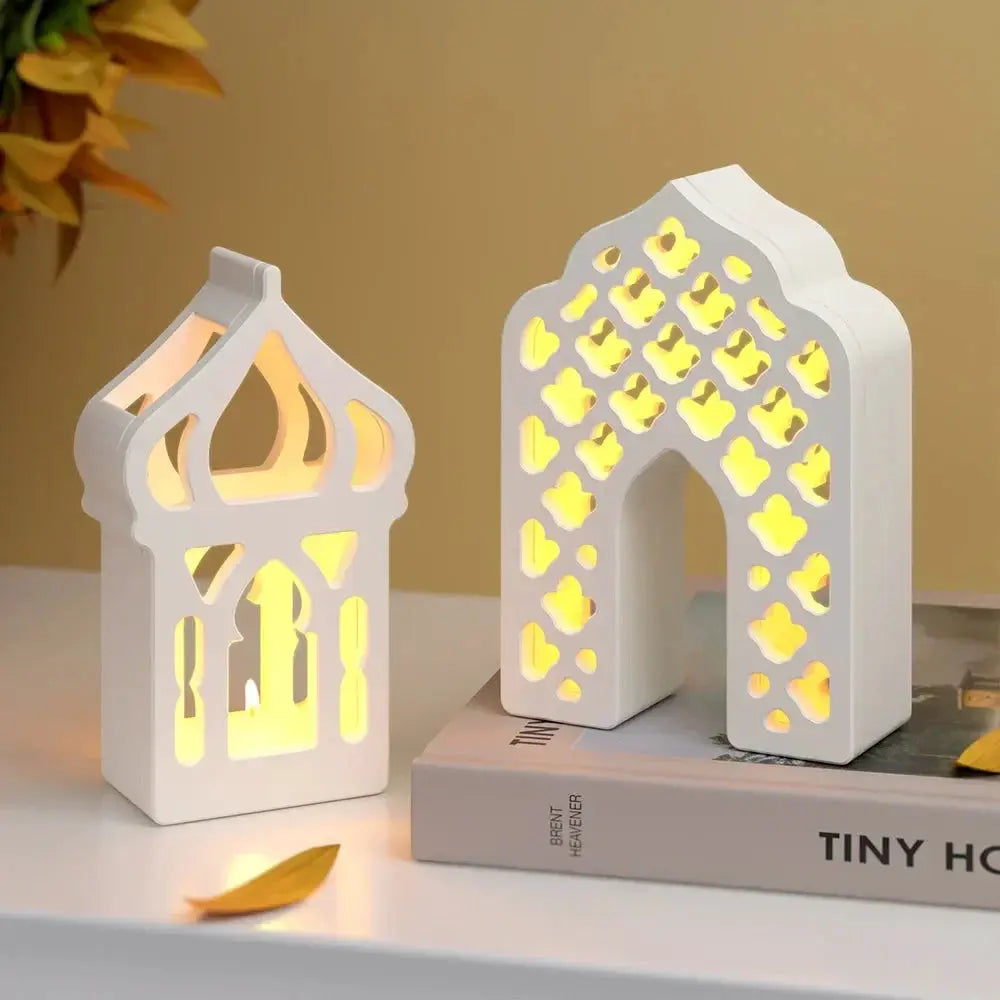 Lampshade - Hollow Silicone Moon Candle Holder by House Of Avana