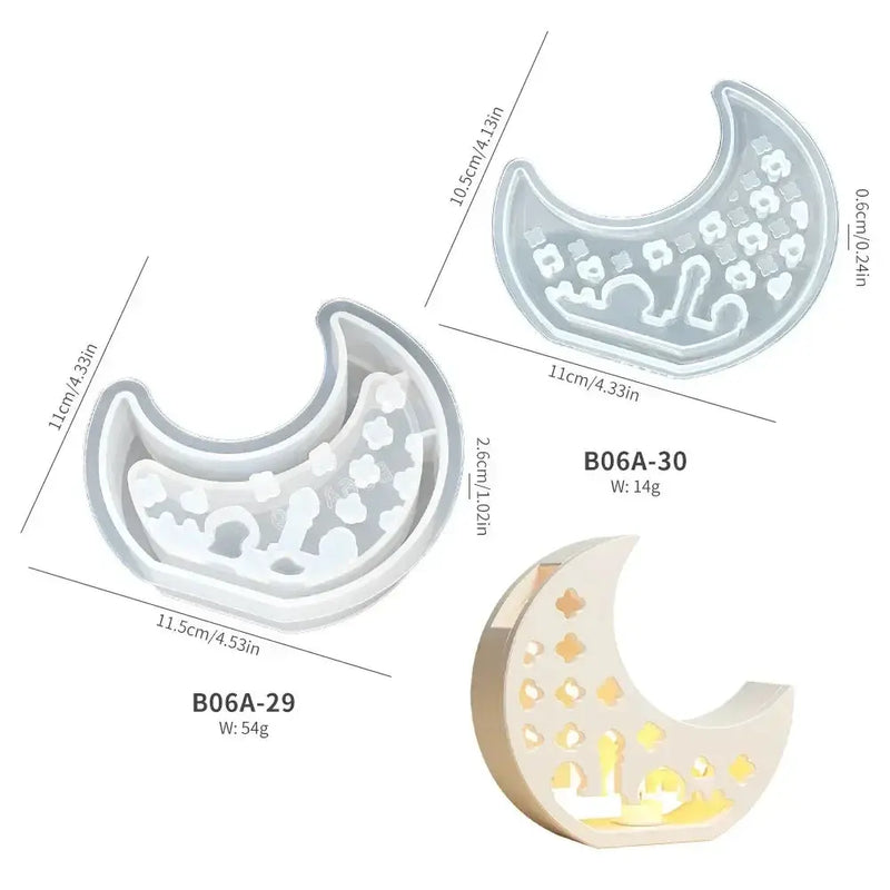 Lampshade - Hollow Silicone Moon by House Of Avana