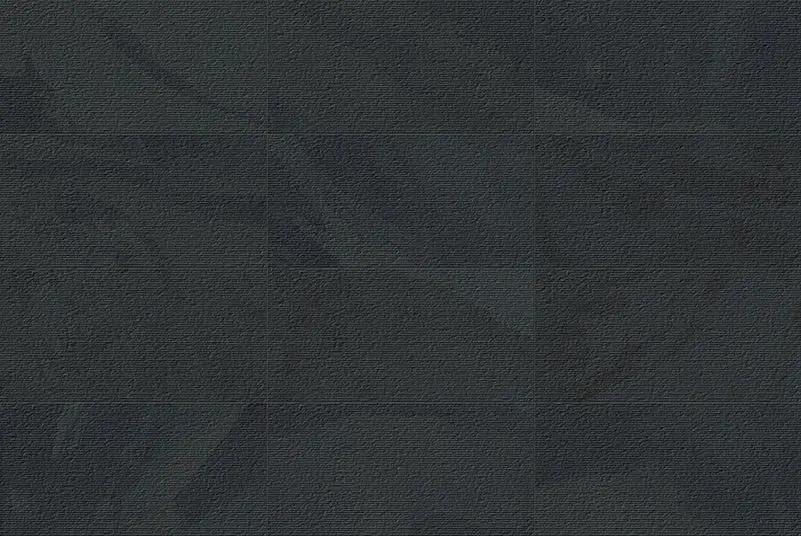 Veneer World Atelier Essence Combed Montauk Black Slate Look Porcelain Tiles 12x24 by landmarkceramics