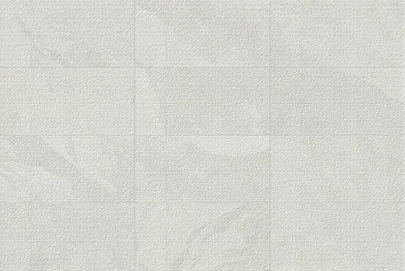 Veneer World Atelier Essence Combed Montauk White Slate Look Porcelain Tiles 12x24 by landmarkceramics