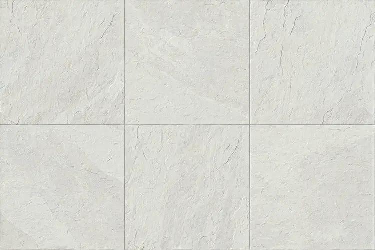 Frontier20 Montauk White Mix + Slate Look Porcelain Pavers 24x48 by landmarkceramics