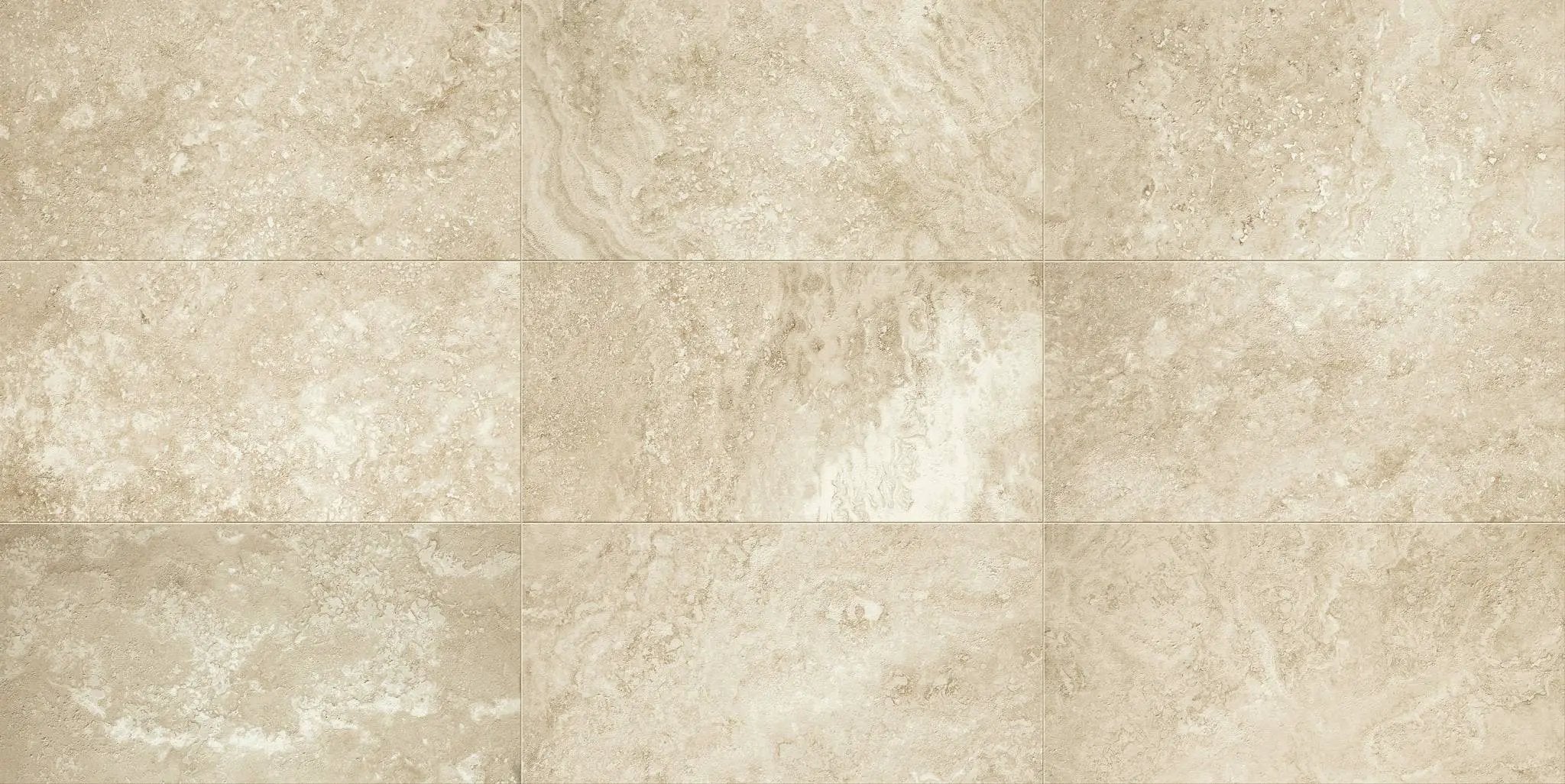 Trail Cross Cut Beige Bullnose Travertine Look Porcelain Moldings 3x24 by landmarkceramics