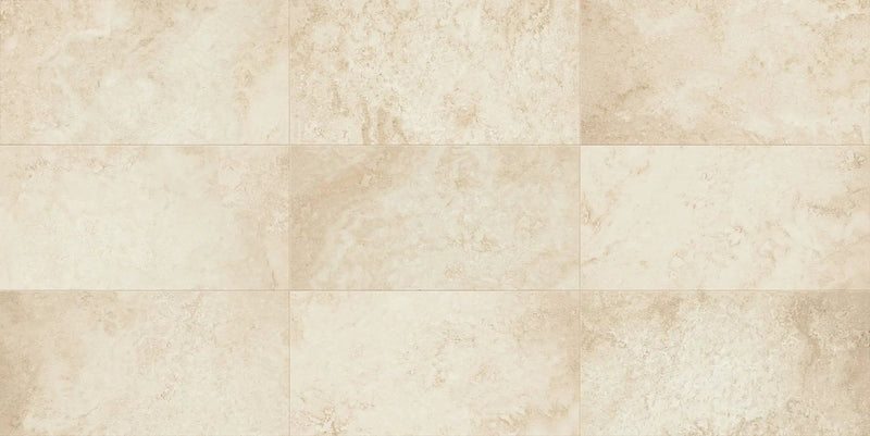 Trail Cross Cut Ivory Travertine Look Porcelain Tiles 24x48 by landmarkceramics