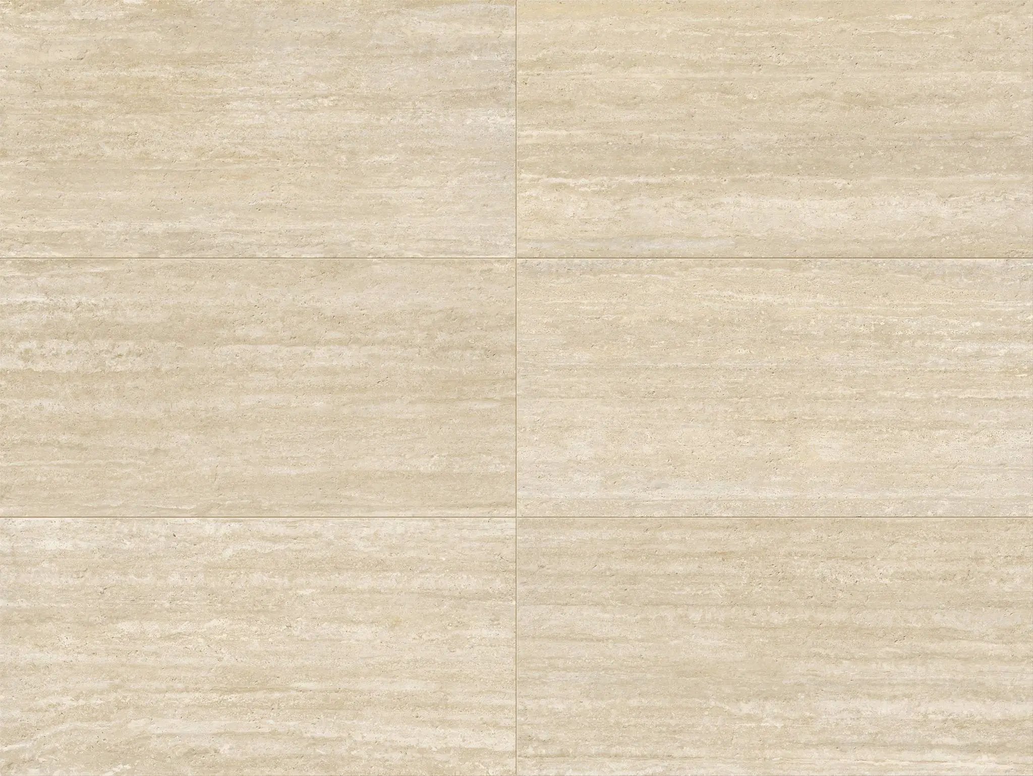 Frontier20 Travertine Vein Cut Beige Look Porcelain Pavers 24x48 by landmarkceramics