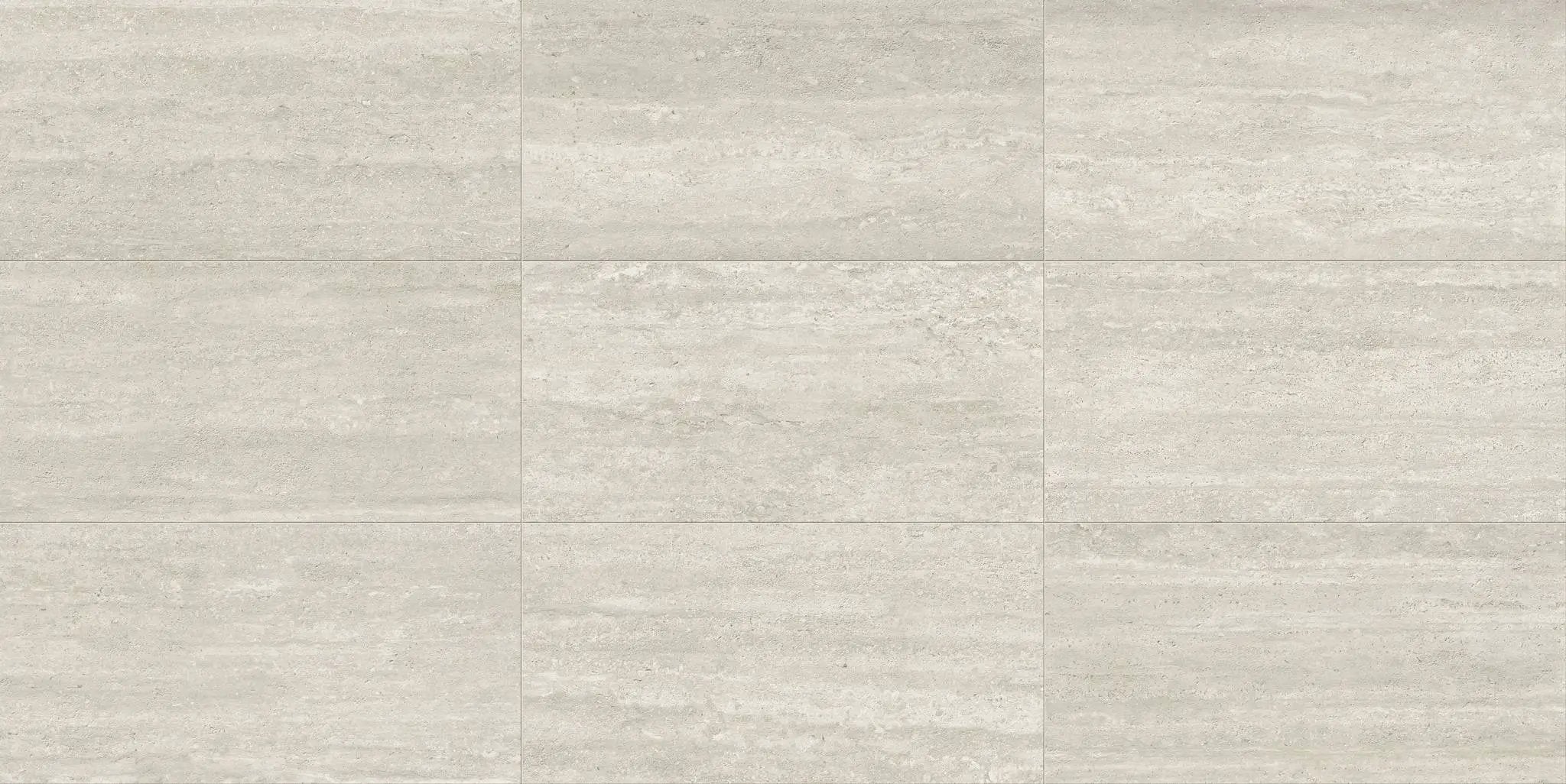 Trail Vein Cut Grey Travertine Look Porcelain Tiles 24x48 by landmarkceramics