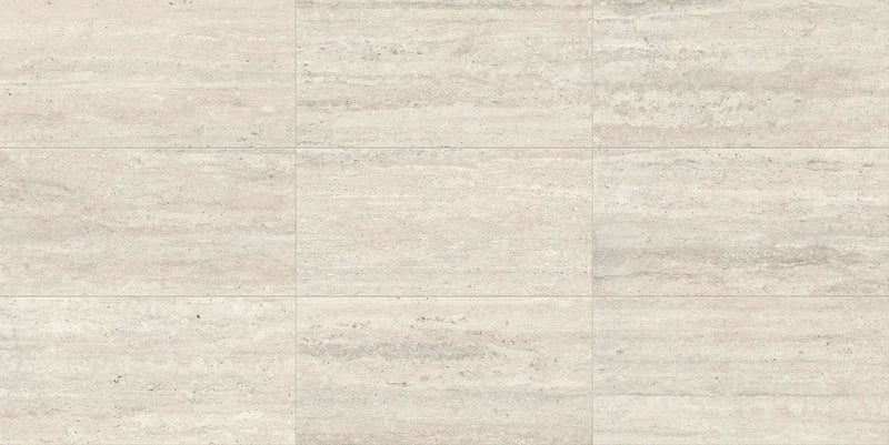 Trail Vein Cut Pearl Herringbone Travertine Look Porcelain Mosaics 12x12 by landmarkceramics
