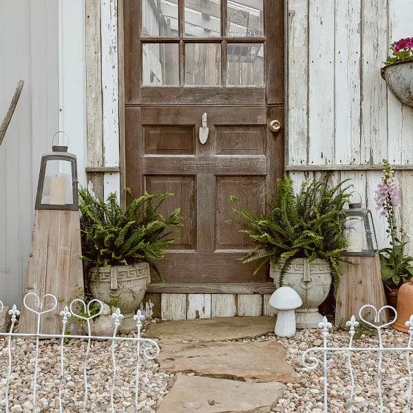 Removable Metal Lanterns with Wood Base, Set of Two by Decor Steals