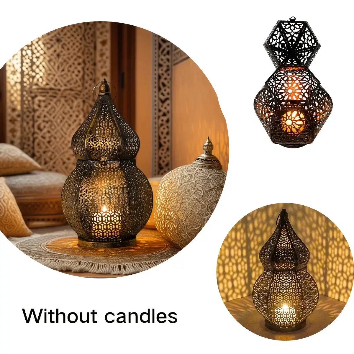 Lantern - Decorative Metal Tabletop by House Of Avana