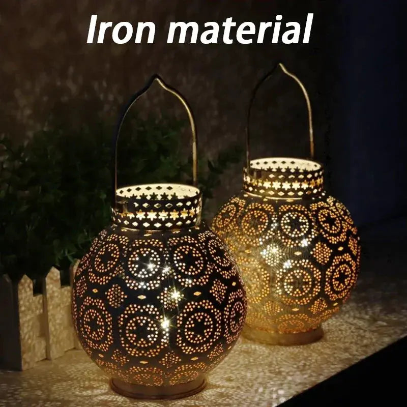 Lantern - Hollow Out Iron Metal Bedroom by House Of Avana