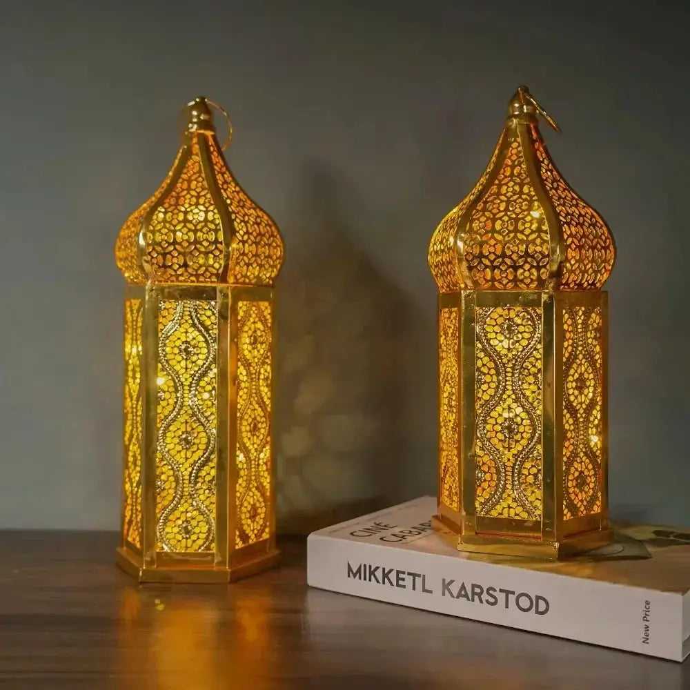 Lantern - LED Metal Ramadan by House Of Avana