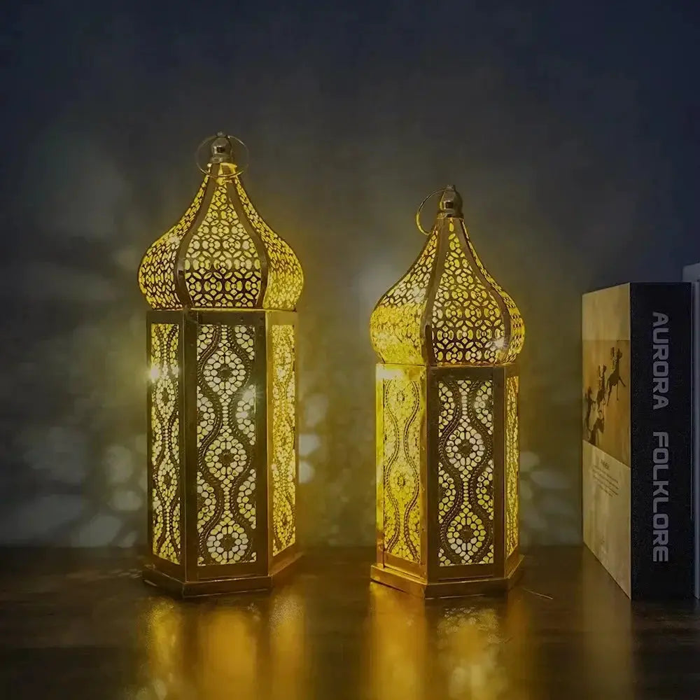 Lantern - LED Metal Ramadan by House Of Avana