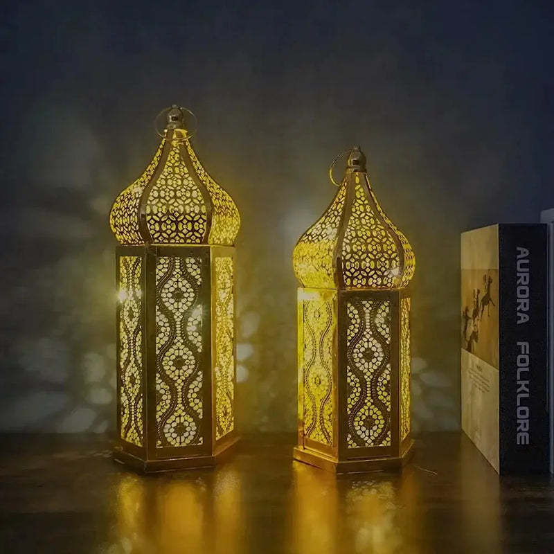 Lantern - LED Metal Ramadan by House Of Avana